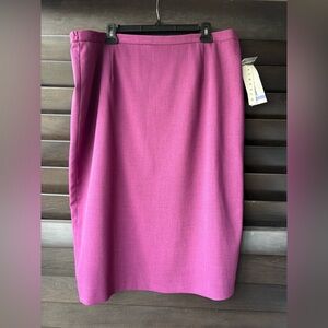 💥SALE💥Alfred Dunner Size 18 Pencil Skirt Lined NWT Mulberry career stretch